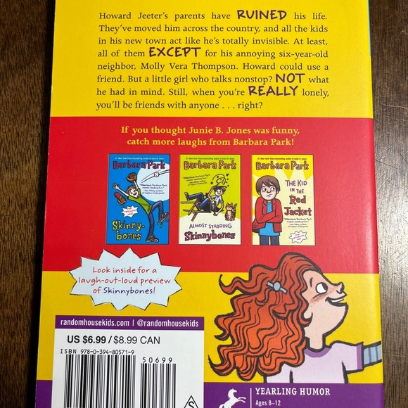 Barbara Park Paperback Book Set - 4 Books Included, Like New Condition, Age 8-12 - Picture 3 of 9